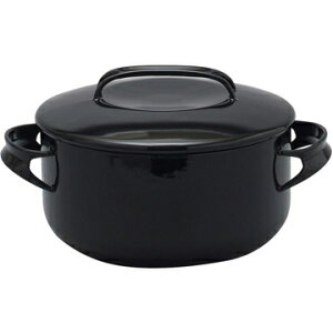 野田琺瑯 NOMAKUノマク キャセロール20cm ブラック NOM-20T