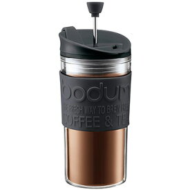 ボダムジャパン トラベルプレス フレンチプレスコーヒーメーカー リッド付 プラスチック ブラック K11102-01