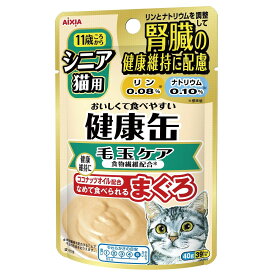アイシア シニア猫用健康缶パウチ毛玉ケア40g×48