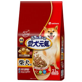 ユニチャーム 愛犬元気柴犬用ビーフ・緑黄色野菜・小魚入り2.1kg×4袋