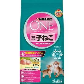 ネスレ日本 ピュリナワンキャット1歳までの子ねこ用/妊娠・授乳期の母猫用チキン2kg×6袋