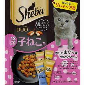 マースジャパンリミテッド シーバ デュオ 12ヶ月までの子ねこ用 香りのまぐろ味セレクション200g×12袋