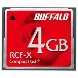 BUFFALO 返品送料無料 コンパクトフラッシュ ハイコストパフォーマンスモデル 限定特価 RCF-X4G 4GB