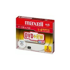 maxell f[^pDVD+RW 4x 4.7GB 1^P[X5P D+RW47PWB.S1P5SA