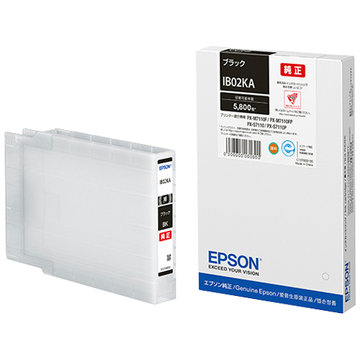 EPSON ビジネスIJ用 インクカートリッジ(ブラック)/約5800P IB02KA インクカートリッジ