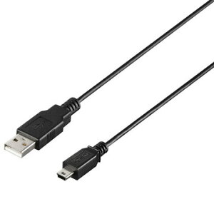 BUFFALO USB2.0 A-miniB �P�[�u�� 0.5m �u���b�N BU2AMN05BK