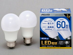 �A�C���X�I�[���} LED�d�� E26 �L�z�� 60�`���� �����F 2�� LDA7N-G-6T6-E2P