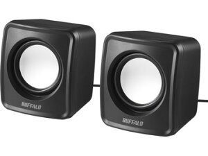 バッファロー(サプライ) PC用スピーカー USB電源コンパクトサイズ ブラック BSSP100UBK
