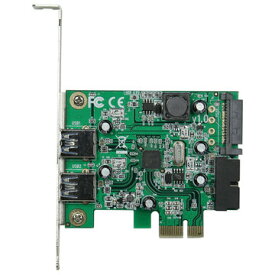 玄人志向 USB3.0外部増設カード USB3.0RA-P2H2-PCIE 4988755-023597