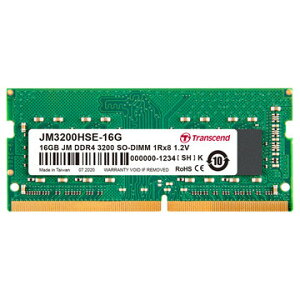 �g�����Z���h�W���p�� 16GB JM DDR4-3200 SODIMM JM3200HSE-16G