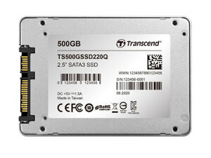 �g�����Z���h�W���p�� 500GB 2.5 SSD SATA3 TS500GSSD220Q
