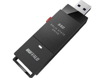期間限定 エントリーでP5倍 BUFFALO USB3.2 500GB 2022超人気 ポータブルSSD スピード対応 全国送料無料 スティック型 SSD-PUT500U3-BKC
