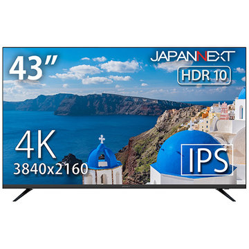 JAPANNEXT 液晶ディスプレイ 43型 3840×2160 ブラック JN-HDR430IPS4K