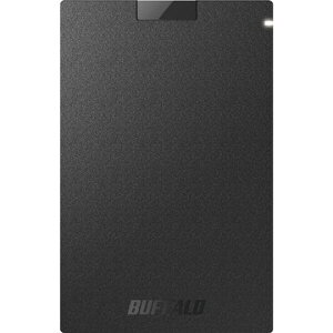 バッファロー 抗ウイルス抗菌ポータブルSSD USB3.2 500GB ブラック SSD-PGVB500U3-B