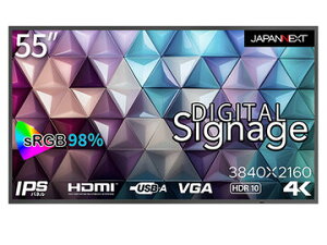 JAPANNEXT TCl[WfBXvC 55^/3840×2160/ubN JN-Si55UHDR-24