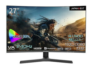 JAPANNEXT Q[~OfBXvC 27^/1920×1080/ubN JN-27VCG240FHDR-HSP