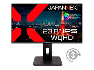 JAPANNEXT �t���f�B�X�v���C 23.8�^/2560×1440/�u���b�N JN-IPS2380FLWQHD-HSP-N