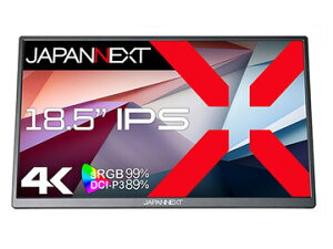 JAPANNEXT �t���f�B�X�v���C 18.5�^/3840×2160/�u���b�N JN-MD-IPS185UHDR