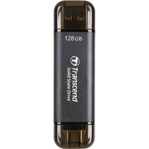 �g�����Z���h�W���p�� ESD310 �X�e�B�b�N�^SSD USB 10Gbps 128GB �u���b�N TS128GESD310C
