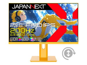 JAPANNEXT �Q�[�~���O�f�B�X�v���C 23.8�^/1920×1080/�C�G���[ JN-IPS238G200F-HSP-YE