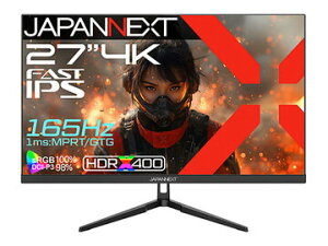 JAPANNEXT �Q�[�~���O�f�B�X�v���C 27�^/3840×2160/�u���b�N JN-IPS27G165U