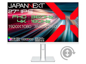 JAPANNEXT �Q�[�~���O�f�B�X�v���C 27�^/3840×2160/�z���C�g JN-IPS27G1836UF-HSPC6