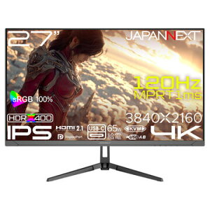 JAPANNEXT �Q�[�~���O�f�B�X�v���C 27�^/3840×2160/�u���b�N JN-i27G120U2-HSPC6