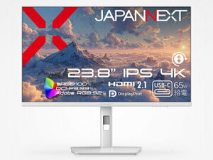 JAPANNEXT �t���f�B�X�v���C 23.8�^/3840×2160/�z���C�g JN-IPS238U-HSPC6-W