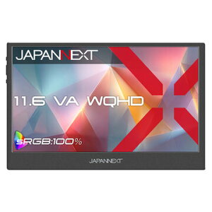 JAPANNEXT 11.6�^/2560×1440/miniHDMI�AUSB-C JN-MD-VE116Q