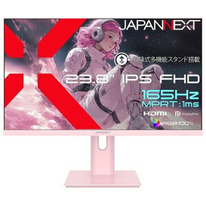 JAPANNEXT �Q�[�~���O�f�B�X�v���C 23.8�^/1920×1080/�s���N JN-IPS238G165F-HSP-PK