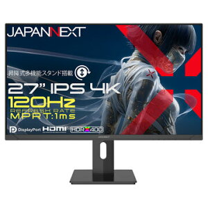 JAPANNEXT �Q�[�~���O�f�B�X�v���C 27�^/3840×2160/�u���b�N JN-IPS27G120U2-HSP