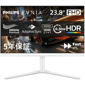 PHILIPS(�f�B�X�v���C) EVNIA 260Hz �Q�[�~���O�f�B�X�v���C 23.8�^/�z���C�g 24M2N3201P/11