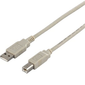 バッファロー（サプライ） USB2.0ケーブル(A to B) 1.5m アイボリー BSUAB215IV