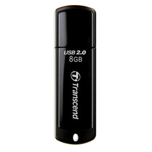 �g�����Z���h�W���p�� USB�������[ USB2.0 �L���b�v�� 8GB �u���b�N TS8GJF350