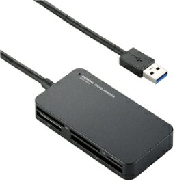 エレコム メモリリーダライタ/USB3.0/スリムコネクタ/ブラック MR3-A006BK