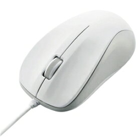 エレコム USB光学式有線マウス/3ボタン/Mサイズ/RoHS/ホワイト M-K6URWH/RS