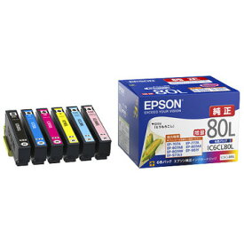 EPSON エプソン 純正 インクカートリッジ カラリオプリンター用 とうもろこし(増量 6色パック) IC6CL80L