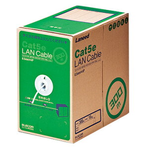 �G���R�� RoHS�Ή�LAN�P�[�u��/CAT5E/300m/�z���C�g LD-CT2/WH300/RS