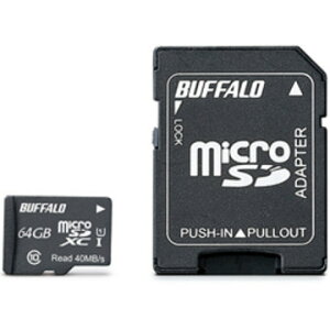 �o�b�t�@���[ UHS-I Class1 microSDXC�J�[�h 64GB RMSD-064GU1SA