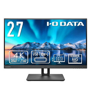 ACEI[Ef[^@ ChtfBXvC 27^/3840×2160/HDMI×1 DisplayPort×1 USB Type-C×1/ubN/Xs[J[F/4KΉōׂłȂ߂炩ȉfI DI-CU271AB-F