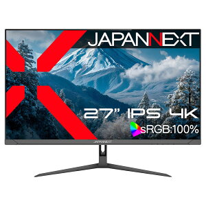 JAPANNEXT 27�^/3840×2160/HDMI×2 DP×1/�u���b�N/�X�s�[�J�[�L/2�N�ۏ� JN-IPS27U