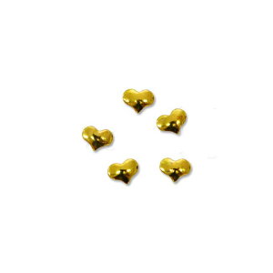 ���^���X�^�b�Y �v�����v�n�[�g 2mm×2.5mm �S�[���h �^10p����@MP0070 / plump heart