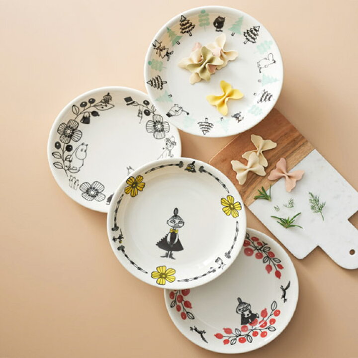 楽天市場】ムーミン ( MOOMIN ) 日本製 ムーミンバレー パスタ皿 4枚 
