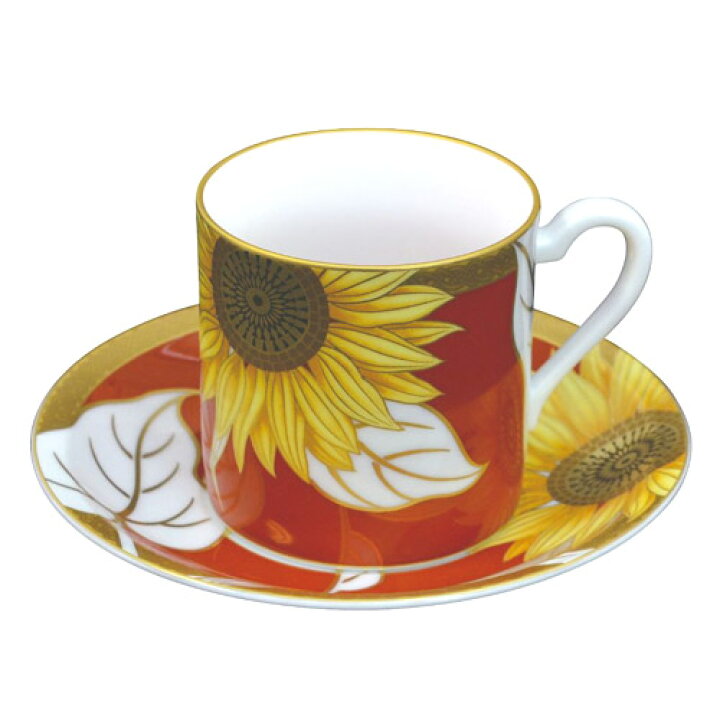 楽天市場】宮内庁御用達 香蘭社 日本製 有田焼 ひまわり コーヒー  