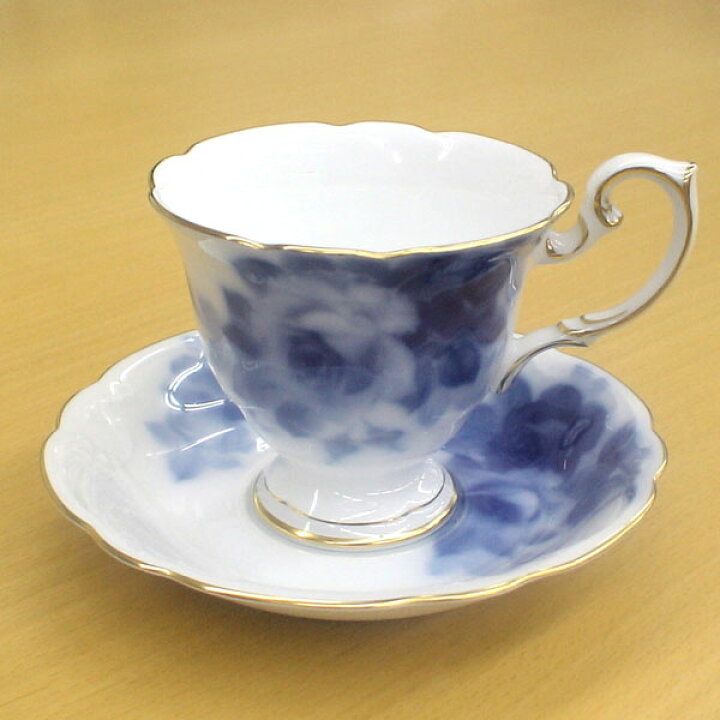 楽天市場】皇室御用達 大倉陶園 日本製 ブルーローズ コーヒーカップ 