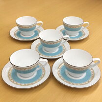 楽天市場】コーヒーカップ 5客セット（カラーブルー）（カップ 