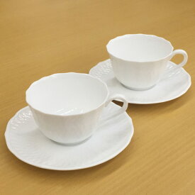 【 あす楽 土日・祝日対応 】ノリタケ ( NORITAKE ) シェールブラン ティー・コーヒーカップ＆ソーサーペア 215ml ※ 電子レンジ・食洗機使用可 [ブランドロゴ入りギフトBOX] 人気 ギフト 結婚祝 出産祝 新築祝 結婚内祝 出産内祝 記念品 歳祝