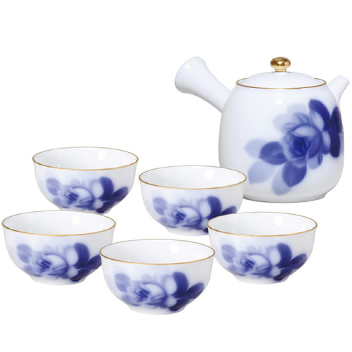 楽天市場】皇室御用達 大倉陶園 日本製 ブルーローズ 急須茶器  