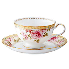 【 あす楽 土日・祝日対応 】ノリタケ ( NORITAKE ) ハートフォード ティー・コーヒーカップ＆ソーサー 190ml [ブランドロゴ入りギフトBOX] 人気 ギフト 御祝 結婚祝 出産祝 新築祝 結婚内祝 出産内祝 新築内祝 各種内祝 快気祝 粗品 景品 記念品 歳祝