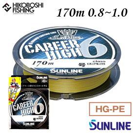 【 お買い物マラソン ポイント5倍 】サンライン PEライン ソルティメイト キャリアハイ6 170m巻 0.8号 1号 12lb 16lb シャンパンゴールド SUNLINE 釣り 釣具 釣り道具 フィッシング ライン PEライン 釣り糸 キャスティング シーバス ヒラマサ マグロ カンパチ